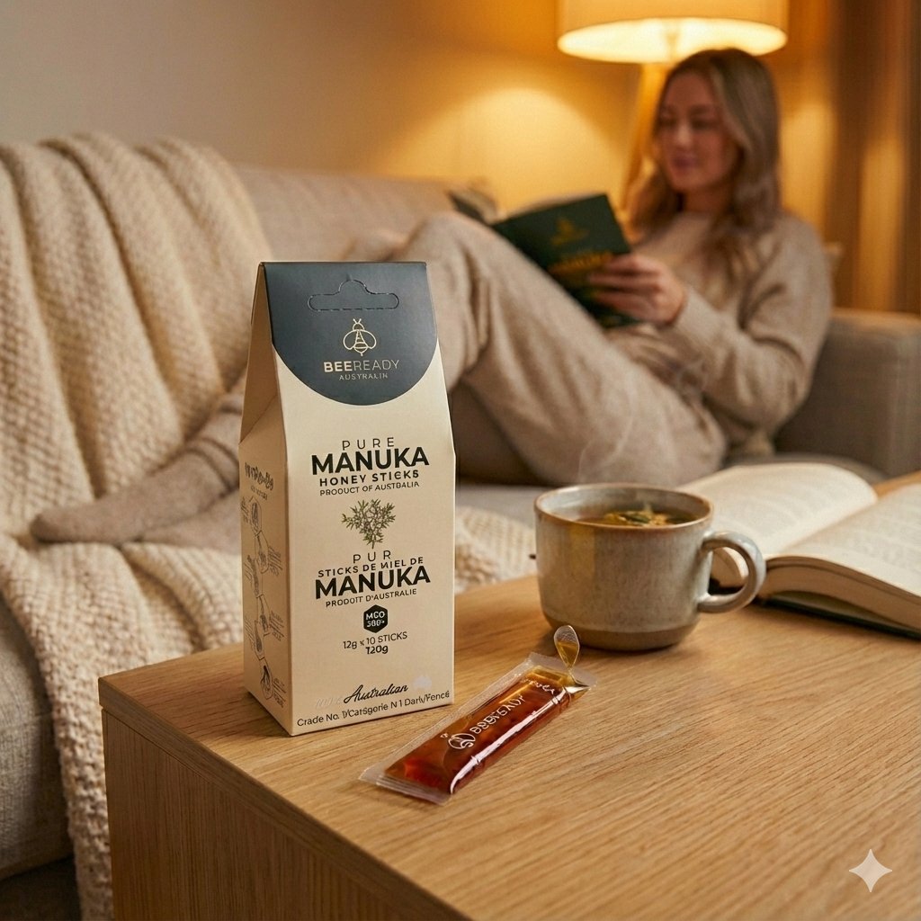 60 Days Supply – MGO 100+ & MGO 300+ Mixed Manuka Honey Sticks Bundle 30 Sticks Each